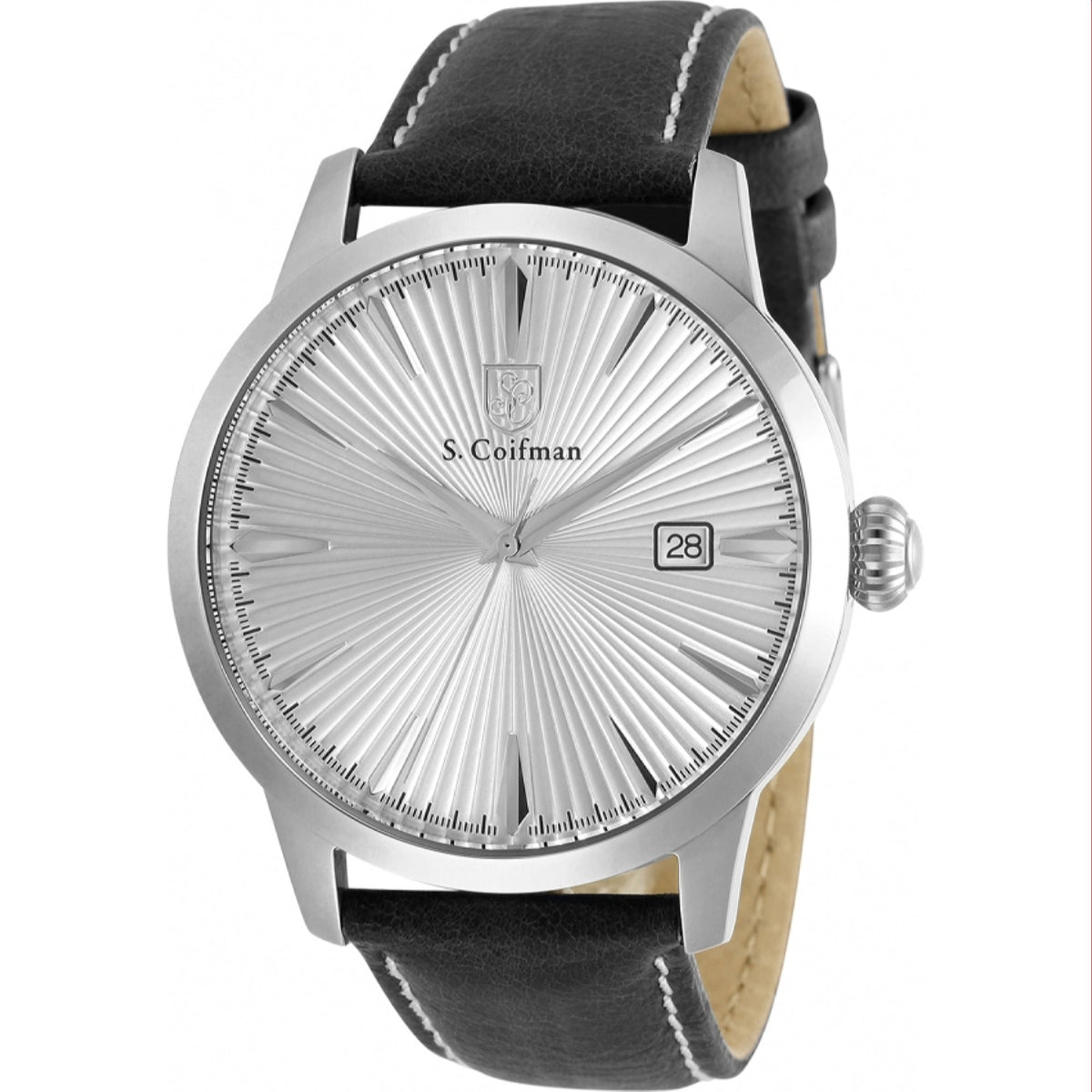 S. Coifman Men's SC0467 Black Leather Watch