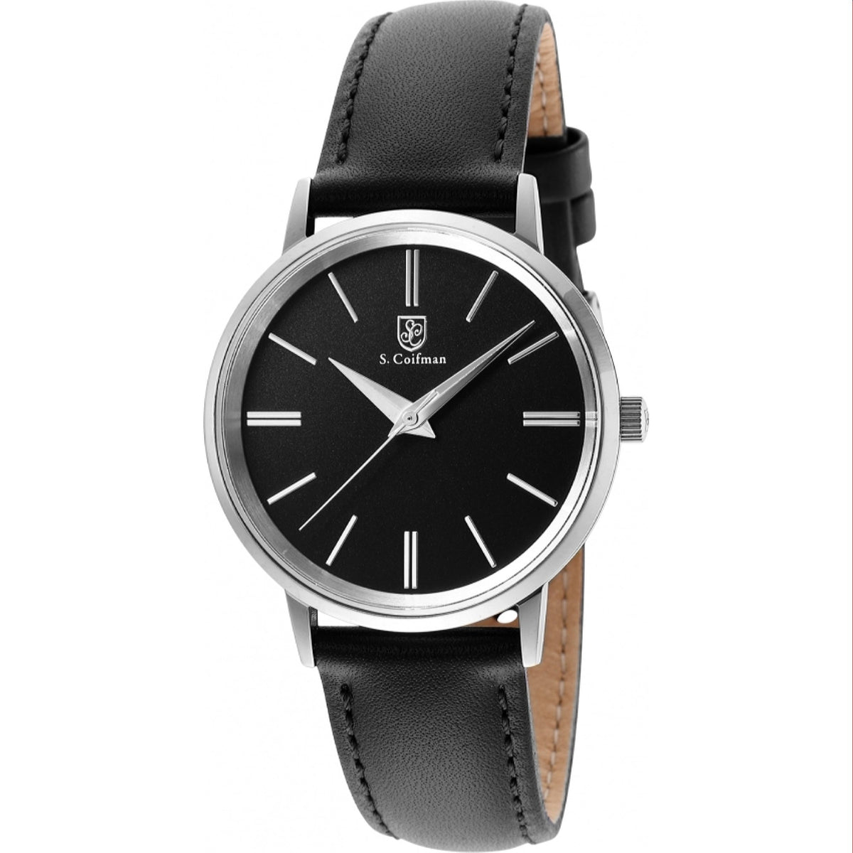 S. Coifman Women's SC0485 Black Leather Watch