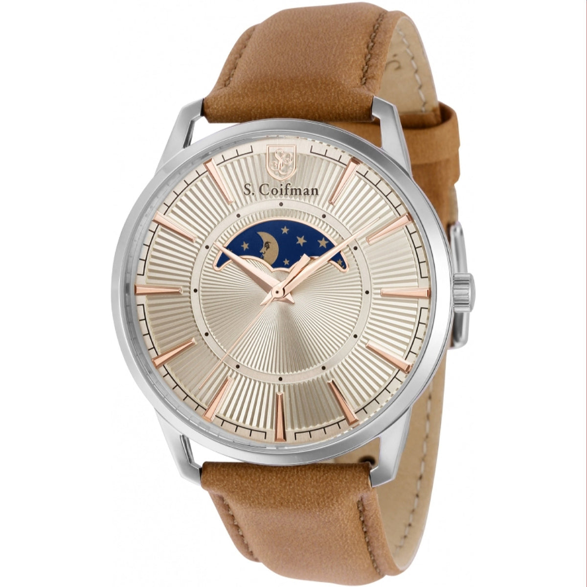 S. Coifman Men&#39;s SC0492 Brown Leather Watch