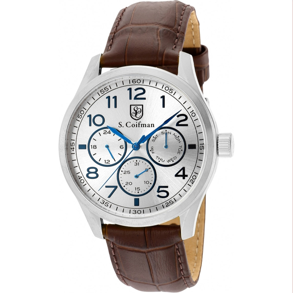 S. Coifman Men's SC0504 Black Leather Watch