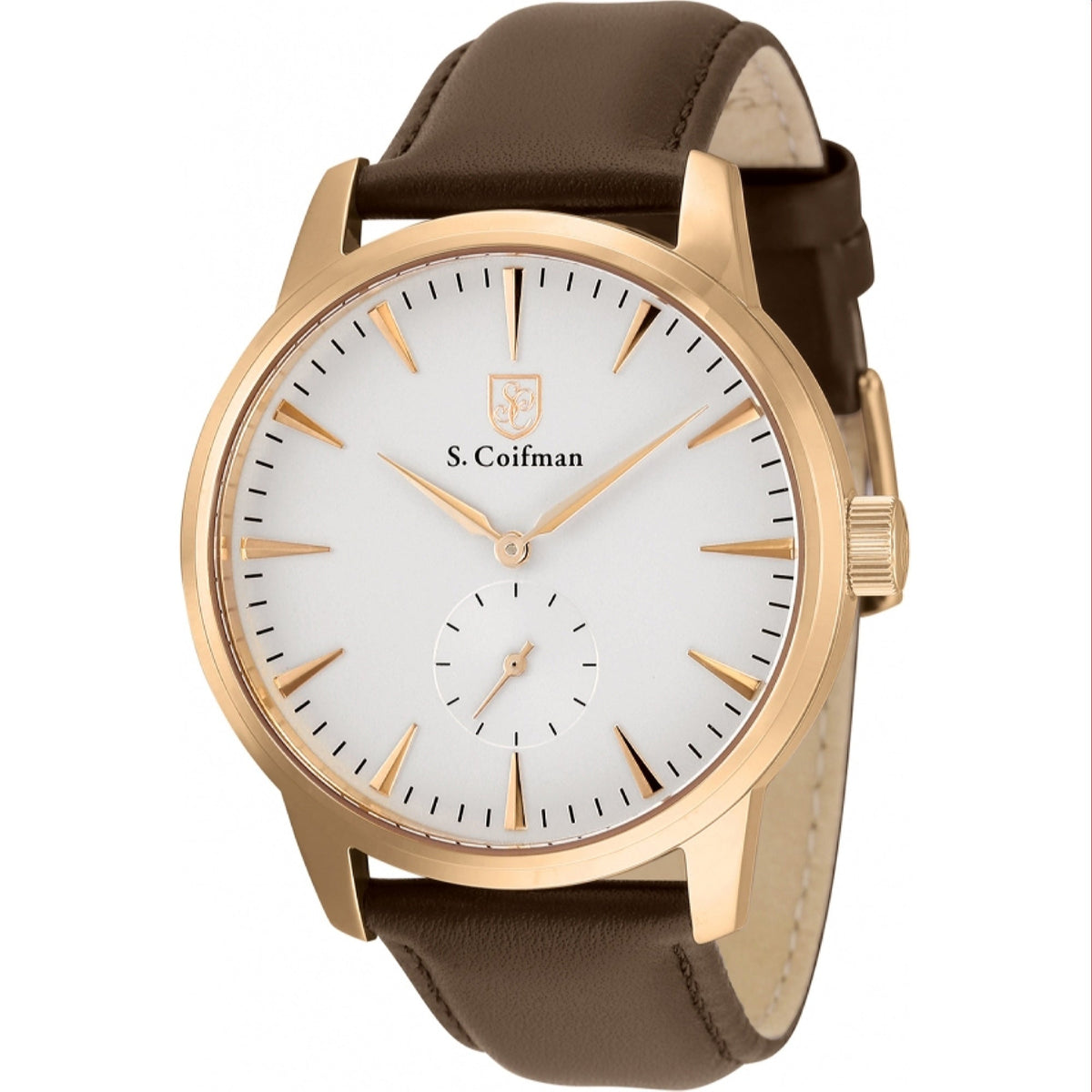 S. Coifman Men's SC0516 Brown Leather Watch