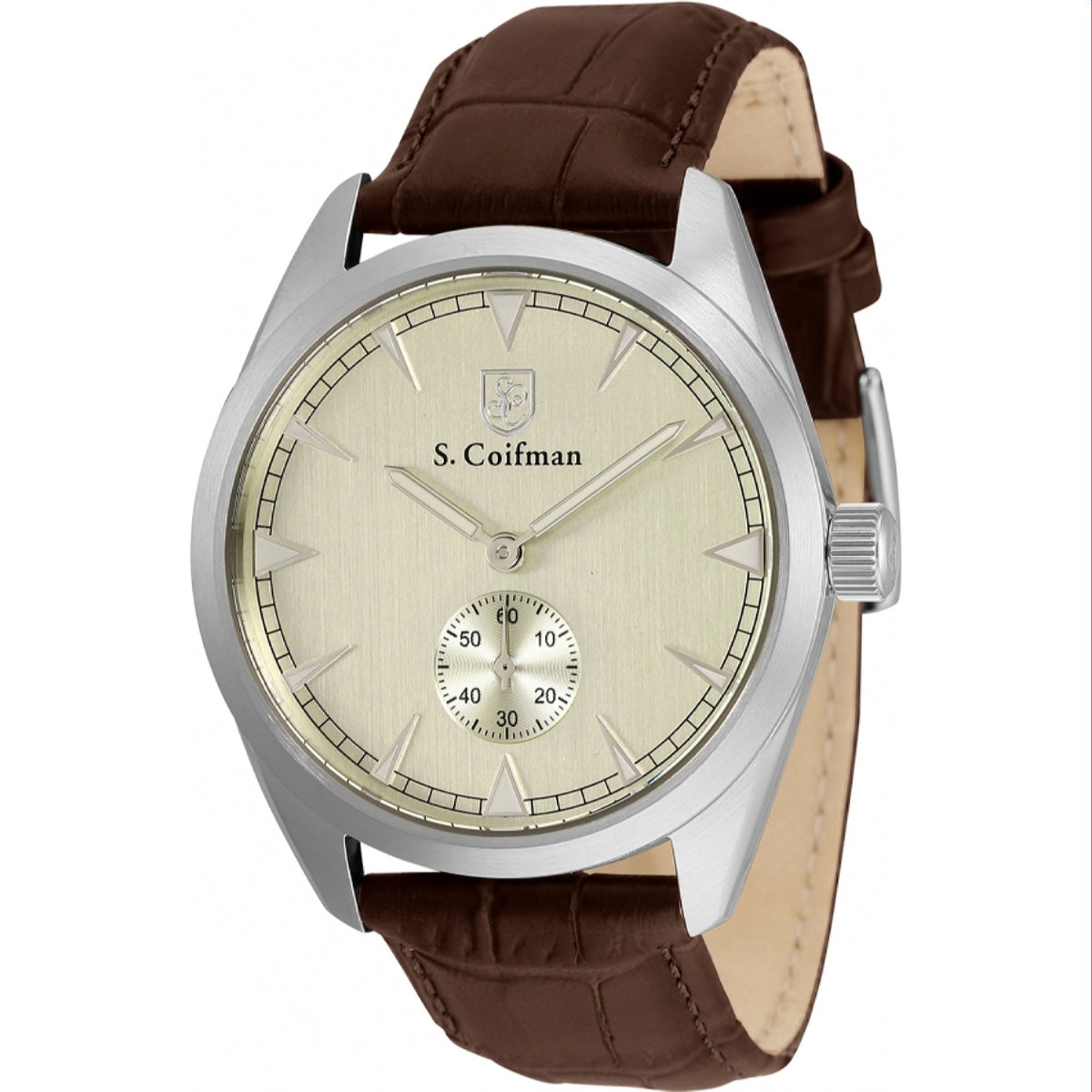 S. Coifman Men's SC0528 Black Leather Watch