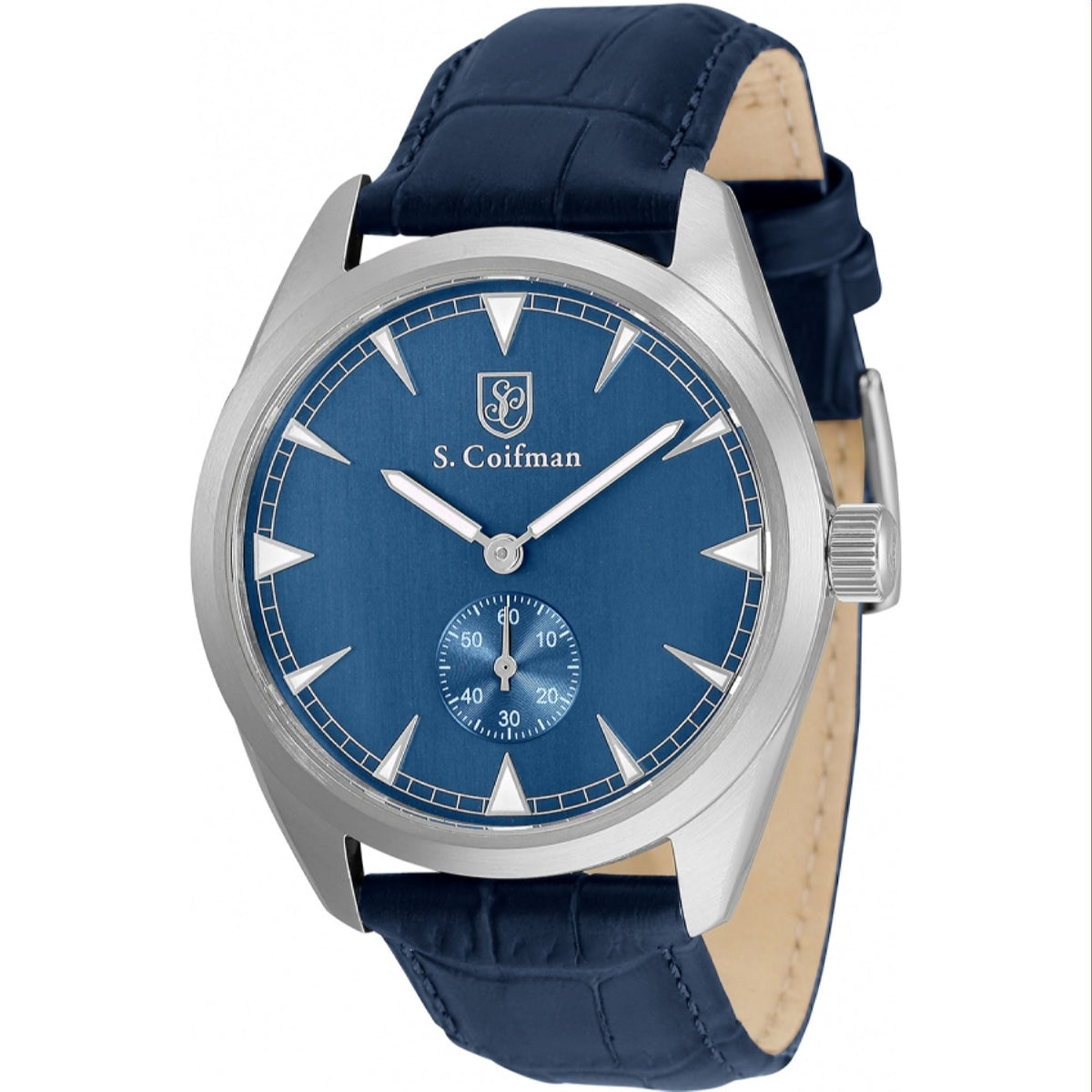 S. Coifman Men's SC0530 Blue Leather Watch