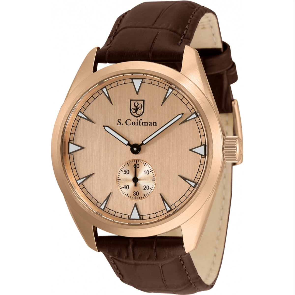 S. Coifman Men&#39;s SC0532 Brown Leather Watch