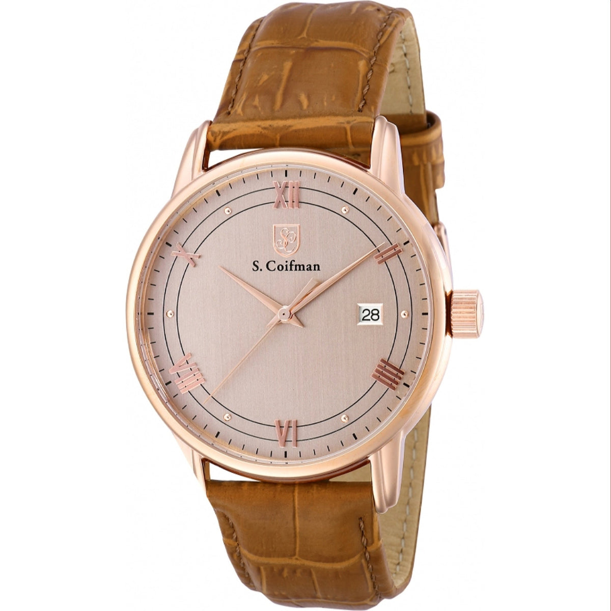 S. Coifman Men's SC0540 Brown Leather Watch
