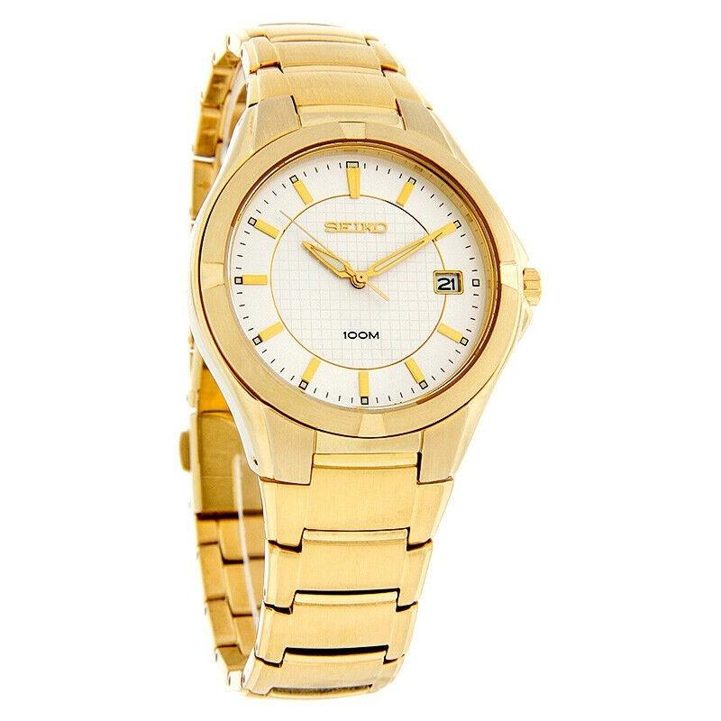 Seiko Men&#39;s SGEE02 Sports Gold-Tone Stainless Steel Watch