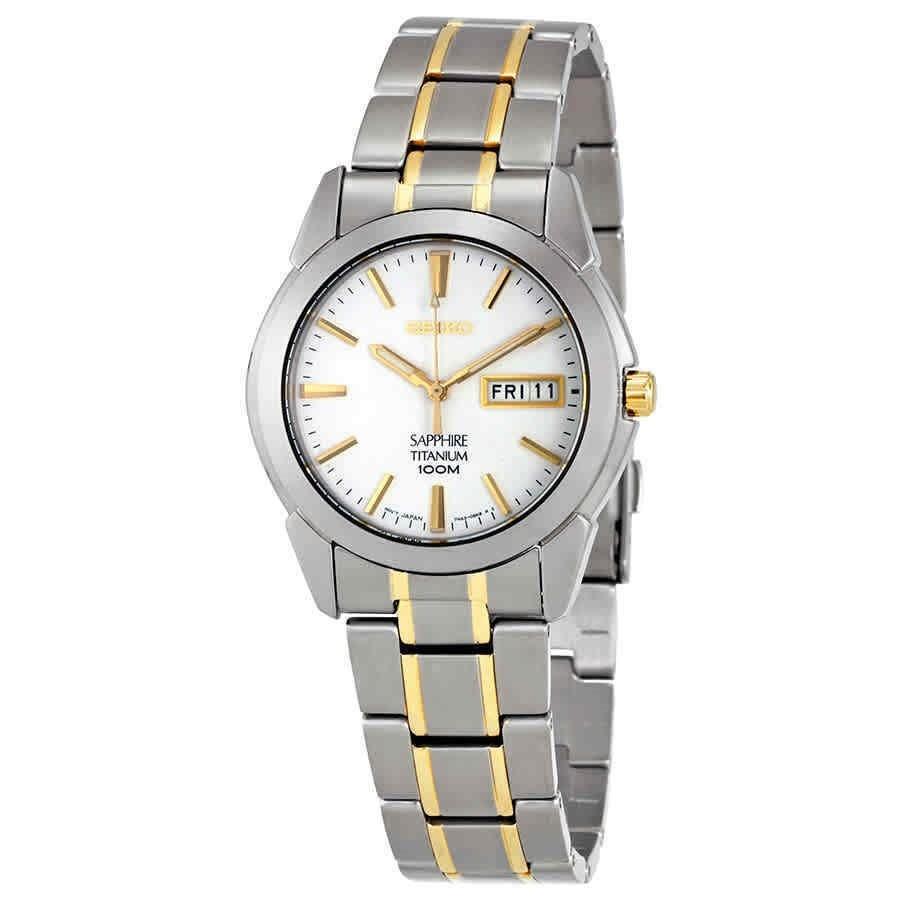 Seiko Men s SGG733 Titanium Two Tone Titanium Watch Bezali