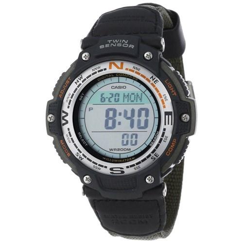 Casio Men&#39;s SGW-100B-3V Classic Digital Black Rubber Watch