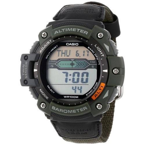 Casio Men&#39;s SGW-300HB-3AV Sport Gear Digital Black Cloth Watch