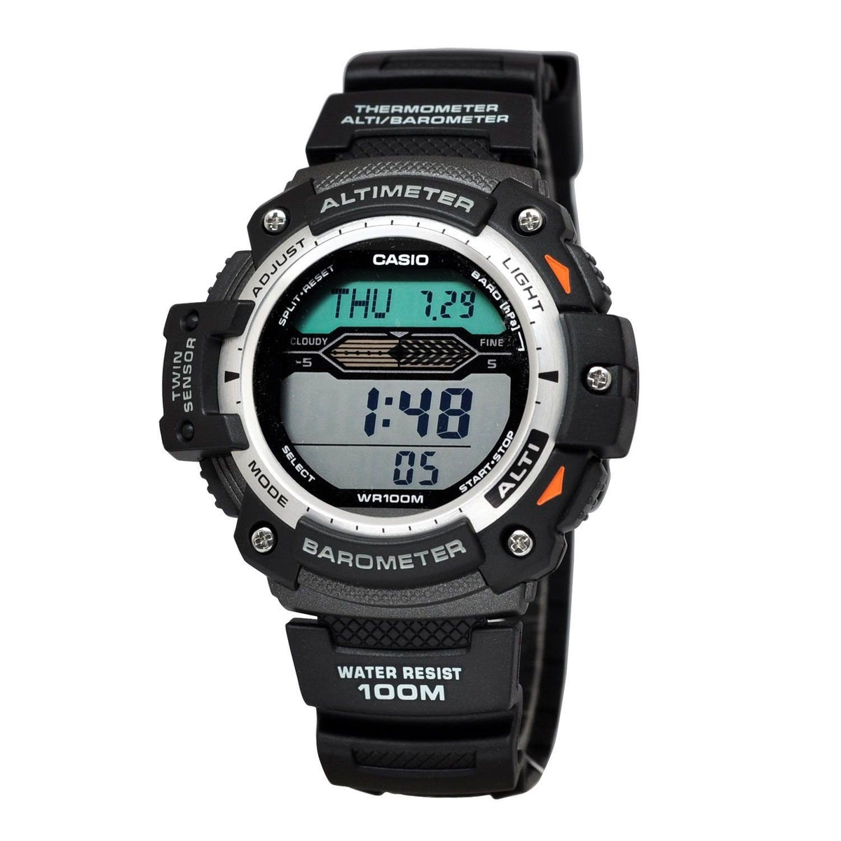 Casio Men's SGW300H-1AV Sport Gear Black Resin Watch