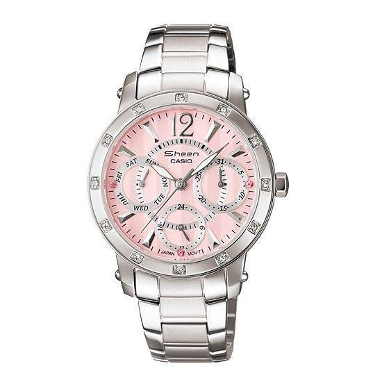 Casio Women's SHN3012D-4A Sheen Chronograph Stainless Steel Watch