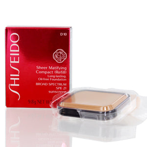 Shiseido Sheer Matifying Foundation Refill (D10 Golden Brown) .34 Oz (9.8 Ml) 10880