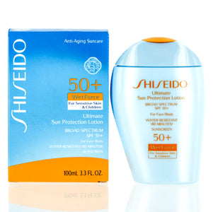 Shiseido Ultimate Spf 50 Sun Protection Lotion Sensitive & Children 3.3 Oz 11954