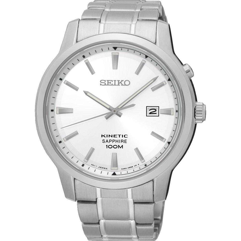 Seiko Men&#39;s SKA739 Kinetic Stainless Steel Watch