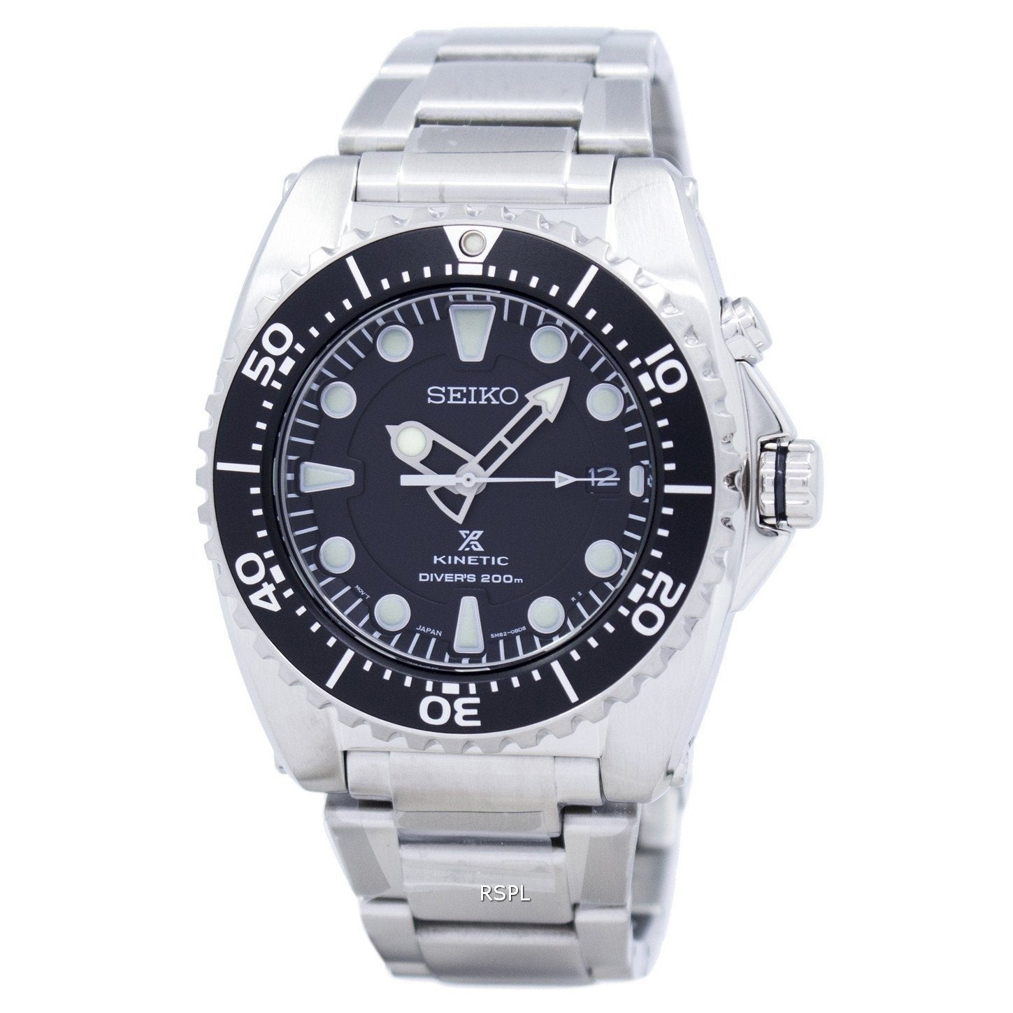 Seiko Men's SKA761 Kinetic Stainless Steel Watch - Bezali