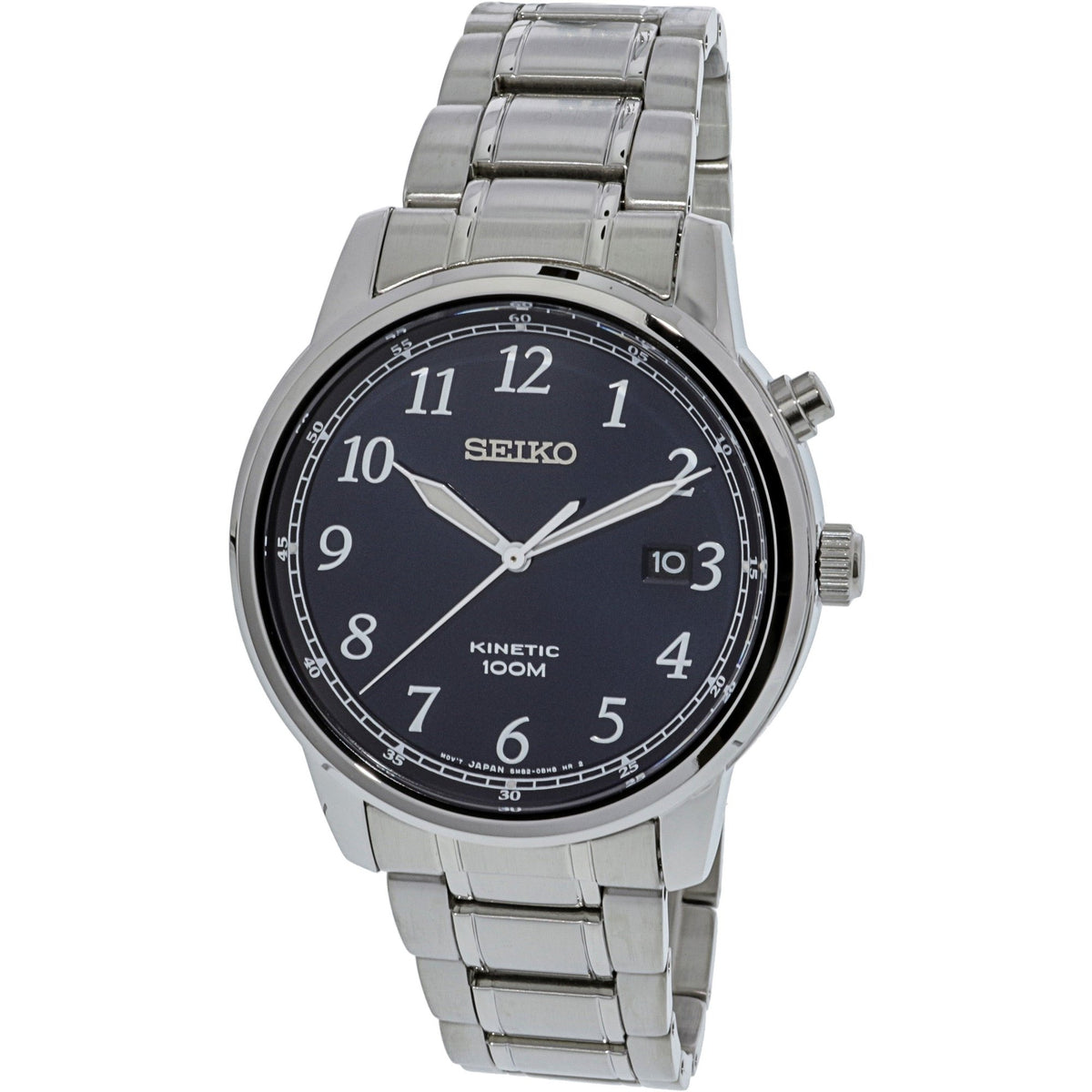 Seiko Men's SKA777 Kinetic Stainless Steel Watch