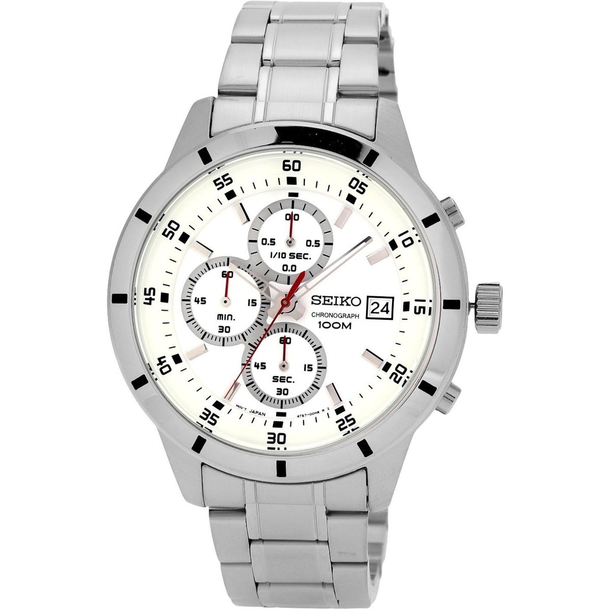 Seiko Men&#39;s SKS557 Chronograph Stainless Steel Watch