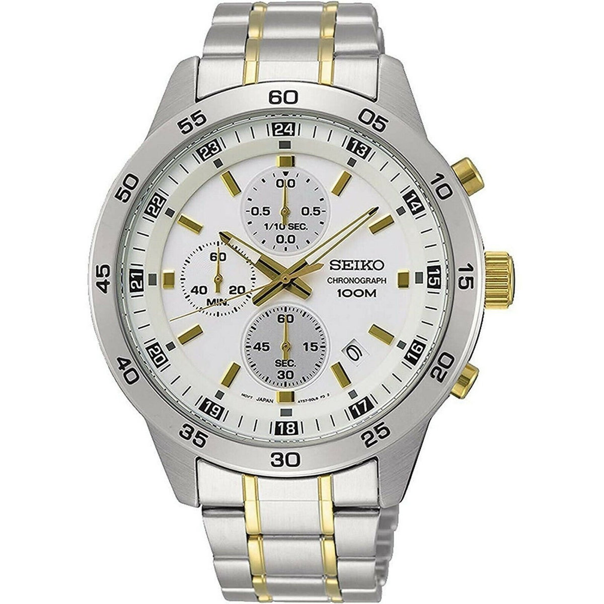 Seiko Men's SKS643 Chronograph Chronograph Two-Tone Stainless Steel Watch