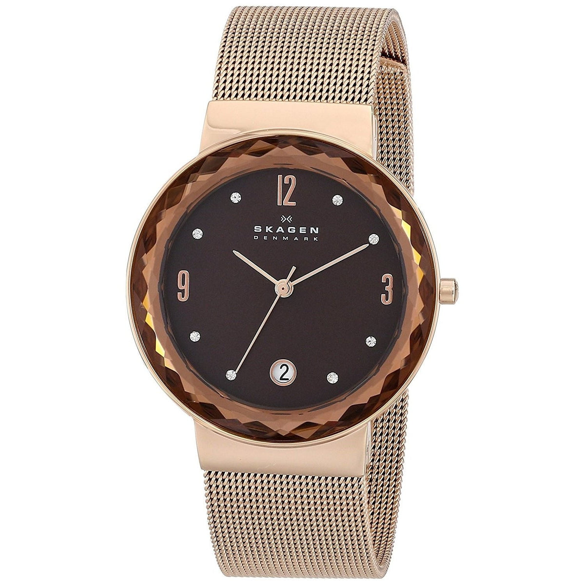 Skagen Women's SKW2068 Klassik Crystal Rose-Tone Stainless Steel Watch