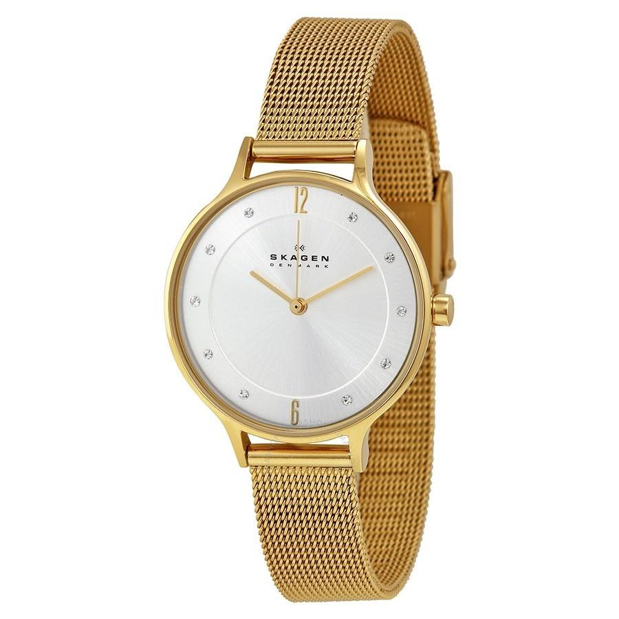 Skagen Women's SKW2150 Anita Crystal Gold-Tone Stainless Steel Watch