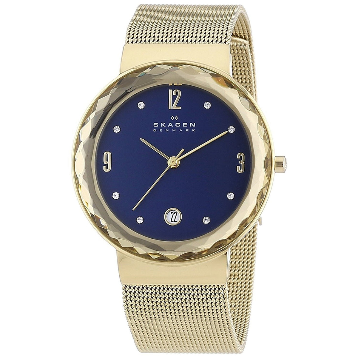 Skagen Women's SKW2181 Leonora Crystal Gold-Tone Stainless Steel Watch