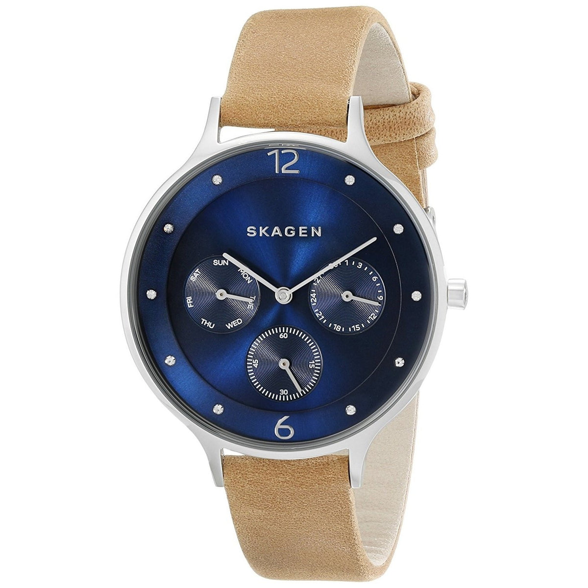 Skagen Women's SKW2310 Anita Chronograph Beige Leather Watch