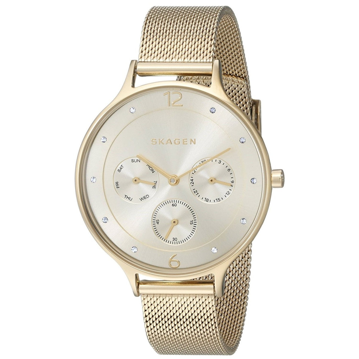 Skagen Women's SKW2313 Anita Chronograph Crystal Gold-Tone Stainless Steel Watch