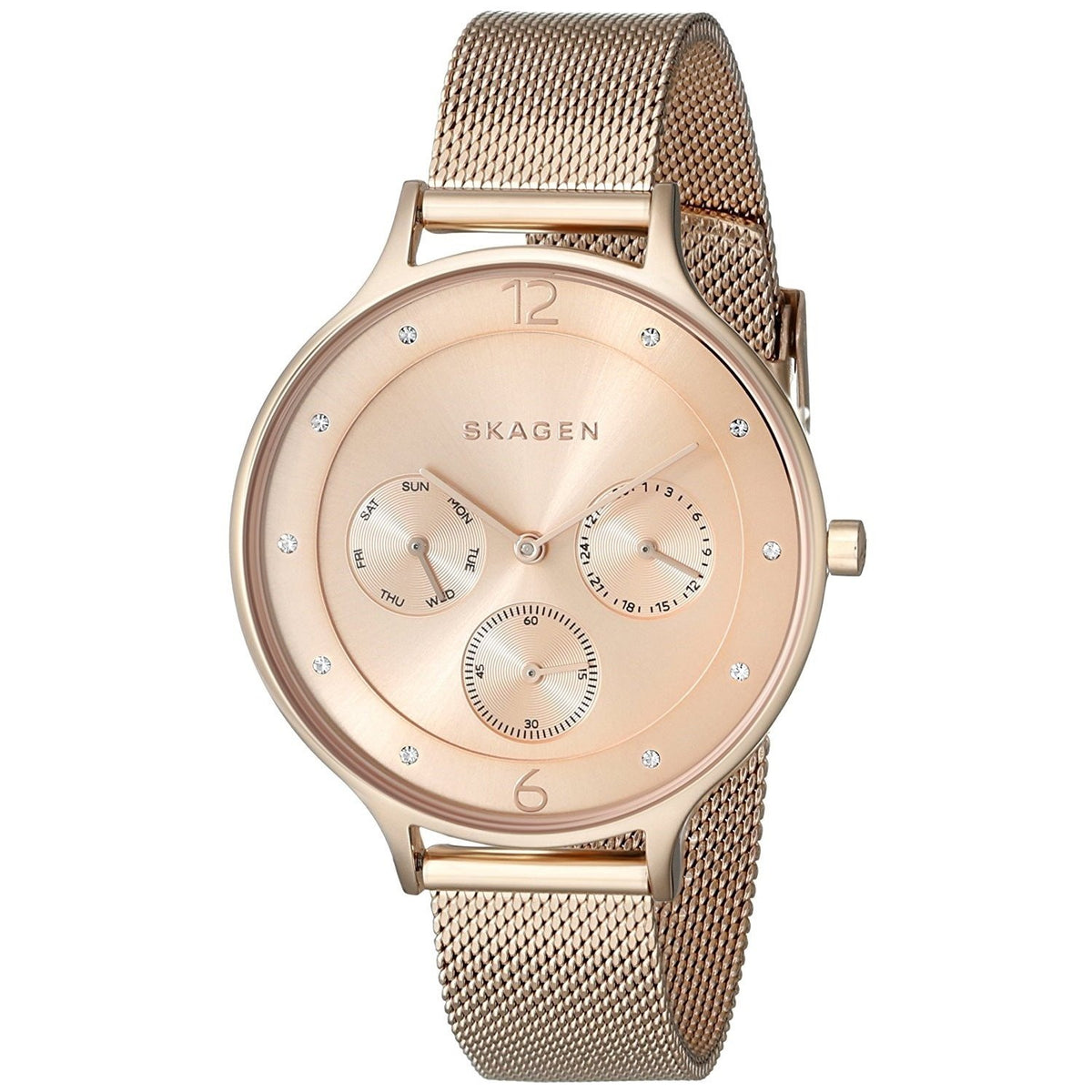 Skagen Women's SKW2314 Anita Chronograph Crystal Rose-Tone Stainless Steel Watch