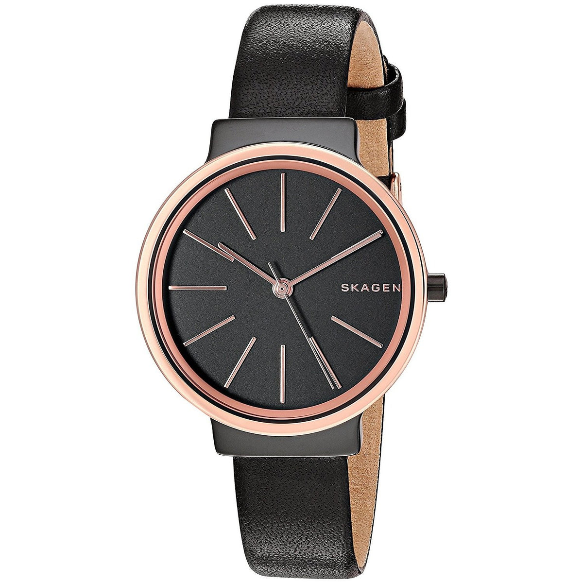 Skagen Women's SKW2480 Ancher Black Leather Watch