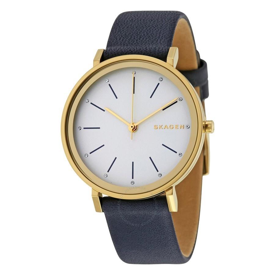 Skagen Women's SKW2510 Hald Black Leather Watch