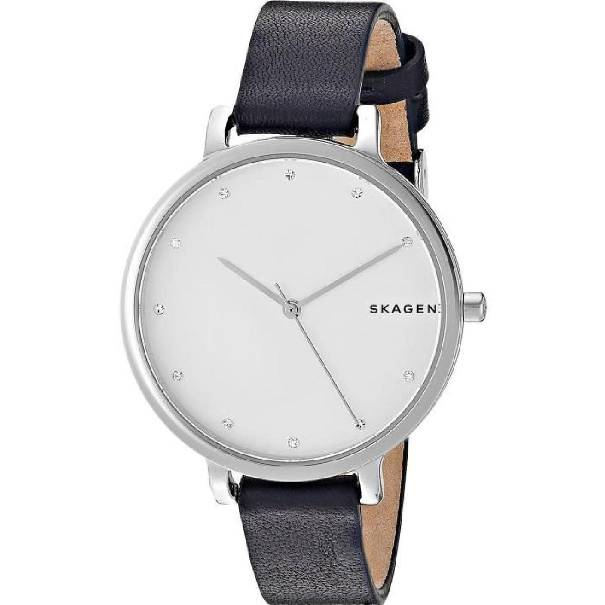 Skagen Women's SKW2581 Hagen Crystal Blue Leather Watch