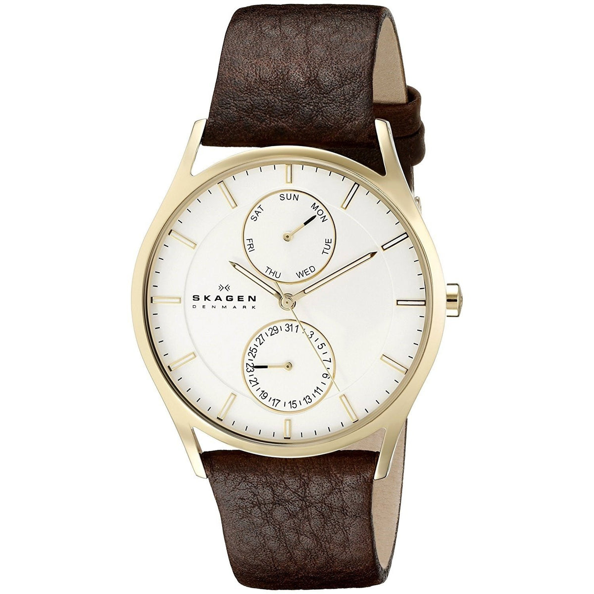 Skagen Men's SKW6066 Holst Multi-Function Brown Leather Watch