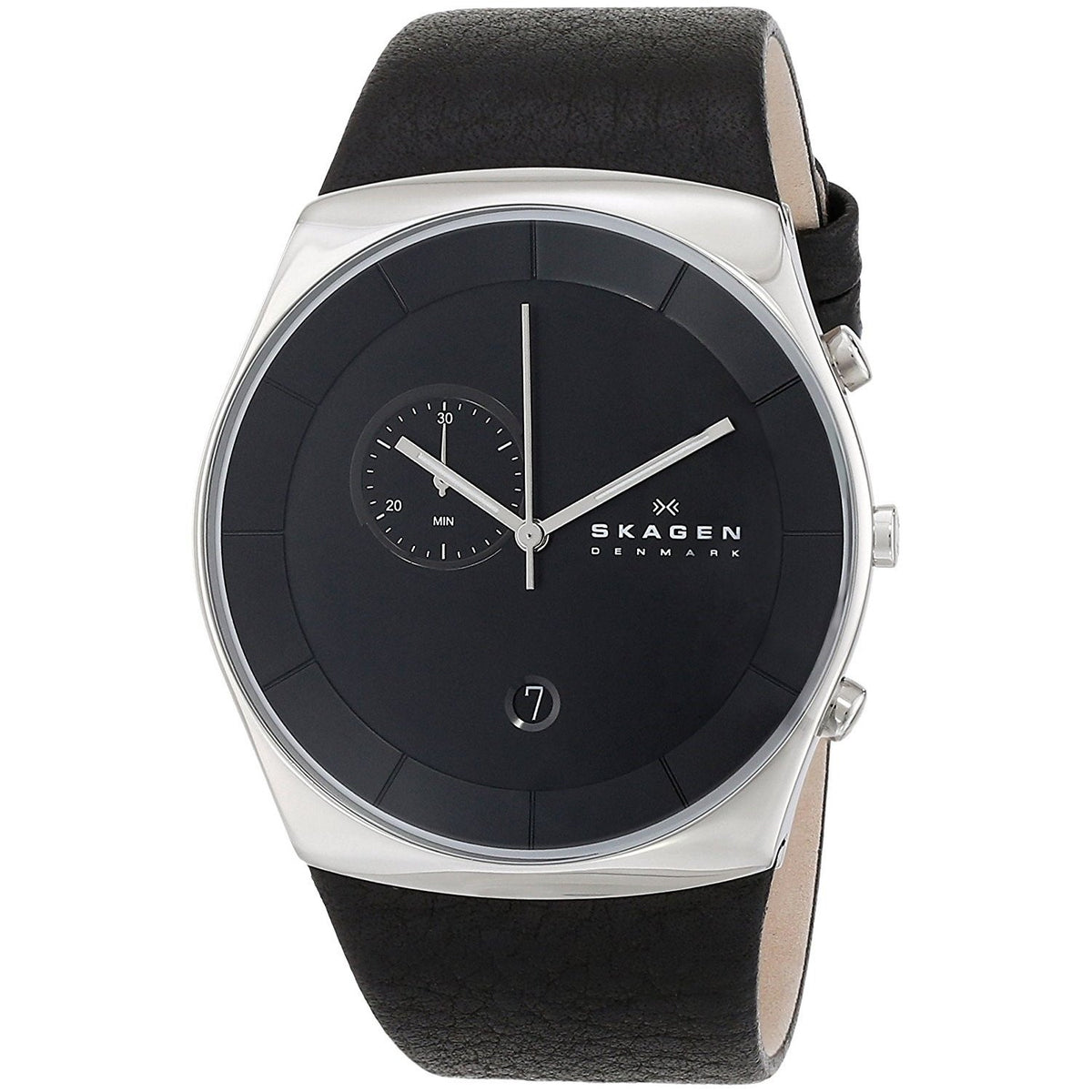 Skagen Men's SKW6070 Havene Black Leather Watch