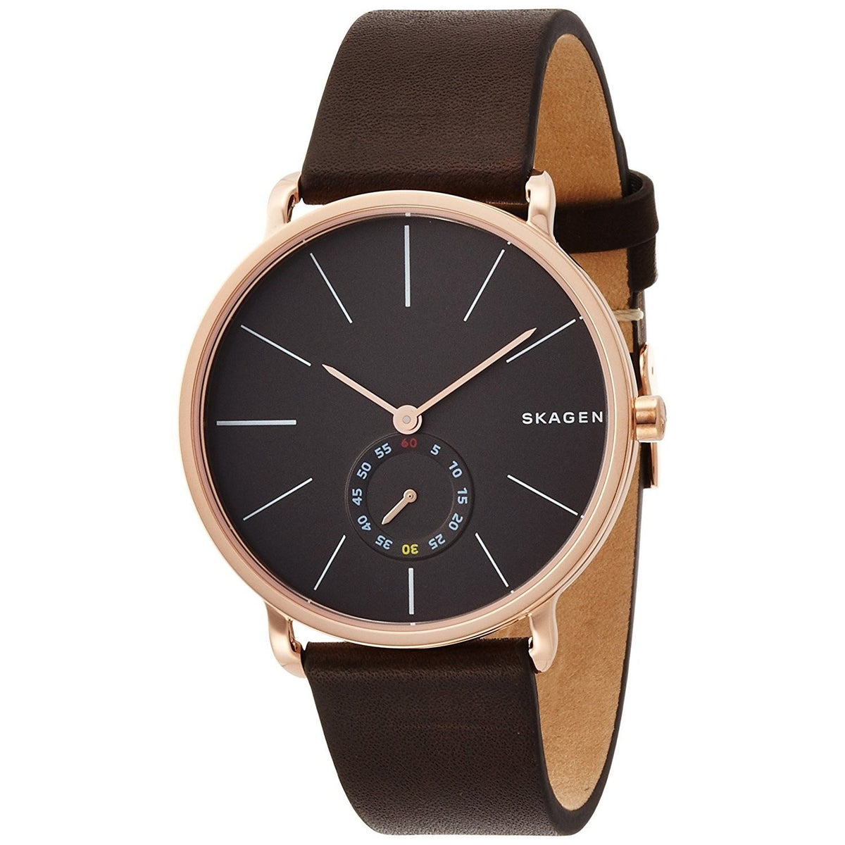 Skagen Men's SKW6213 Hagen Multi-Function Brown Leather Watch