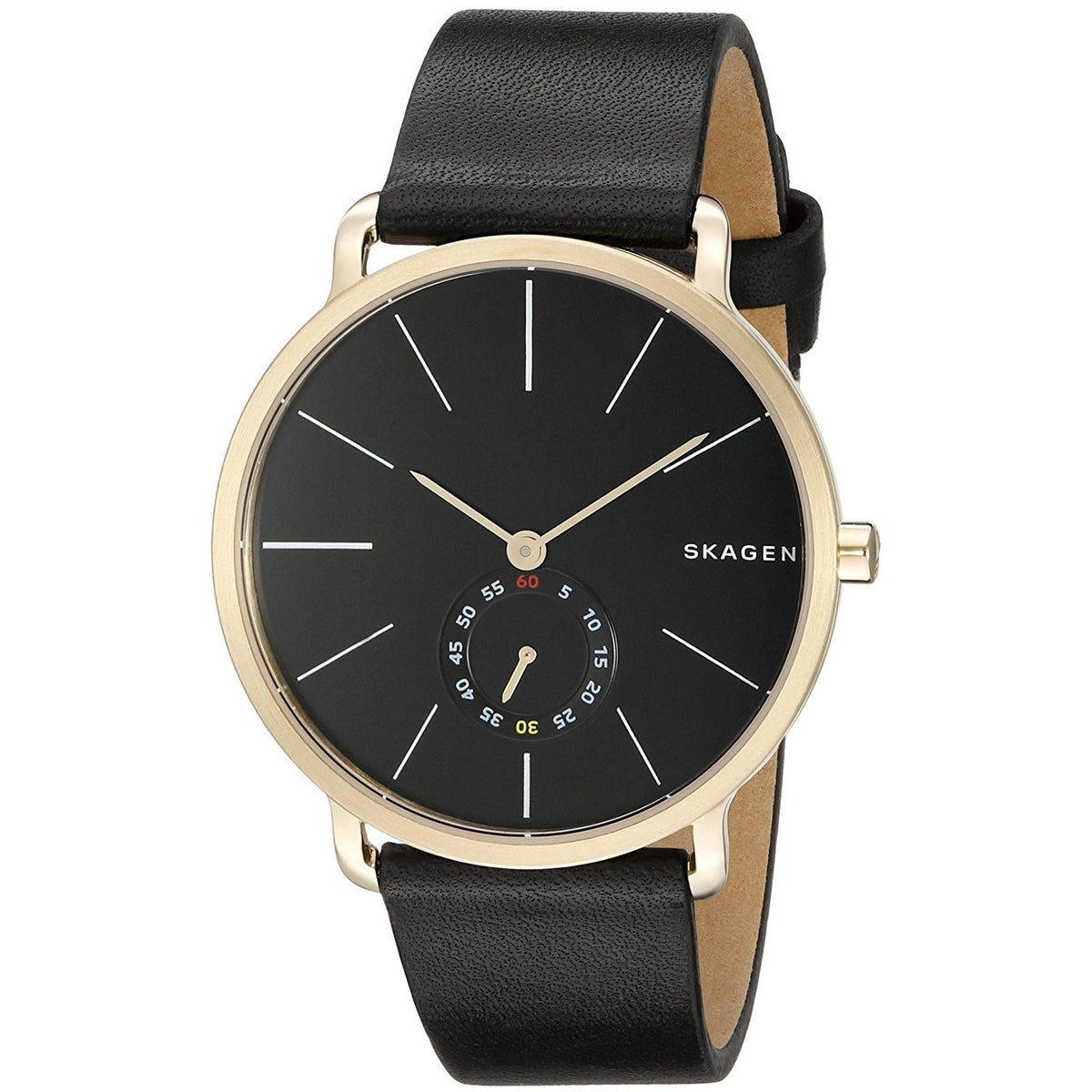 Skagen Men's SKW6217 Hagen Black Leather Watch