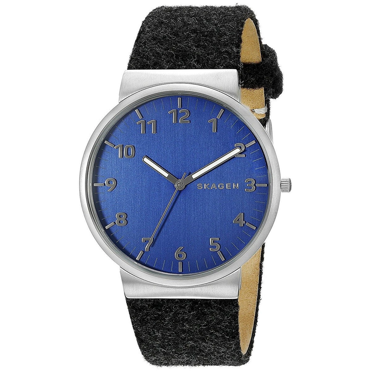 Skagen Men's SKW6232 Ancher Felt Black Leather Watch