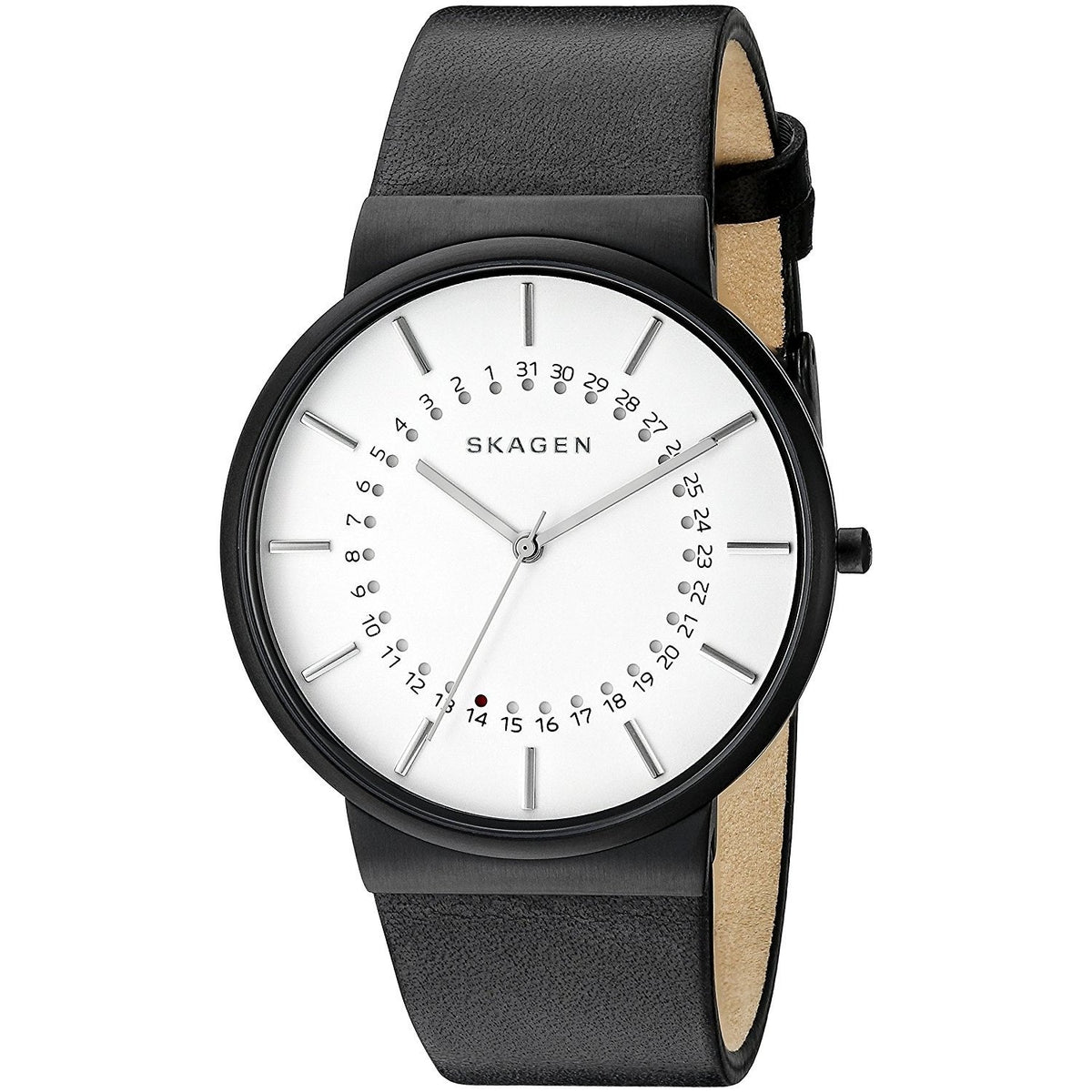 Skagen Men's SKW6243 Ancher Black Leather Watch