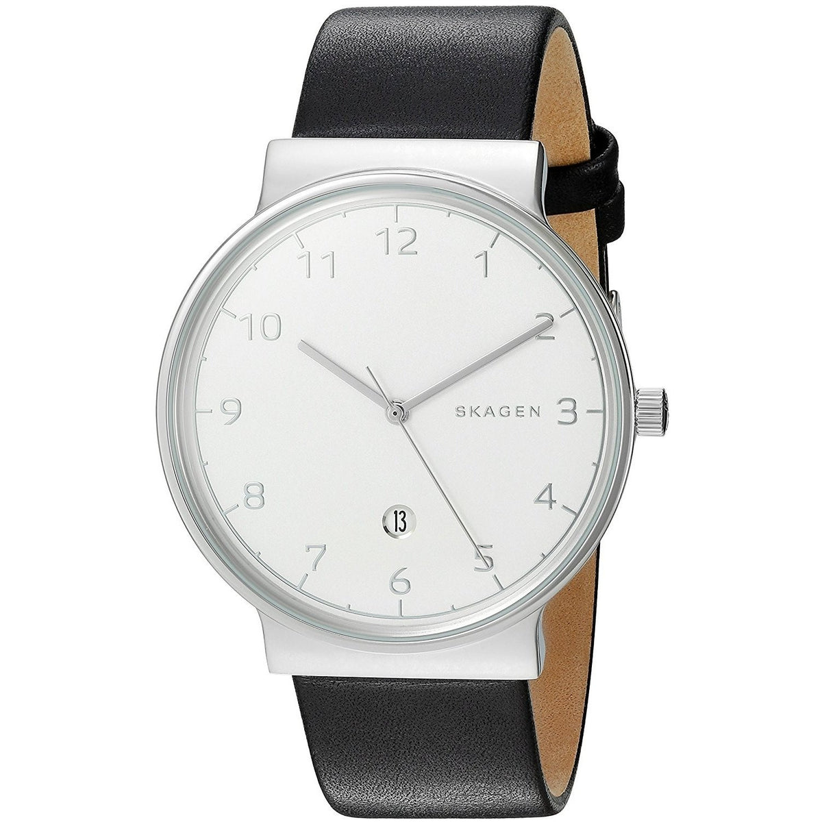Skagen Men's SKW6291 Ancher Black Leather Watch