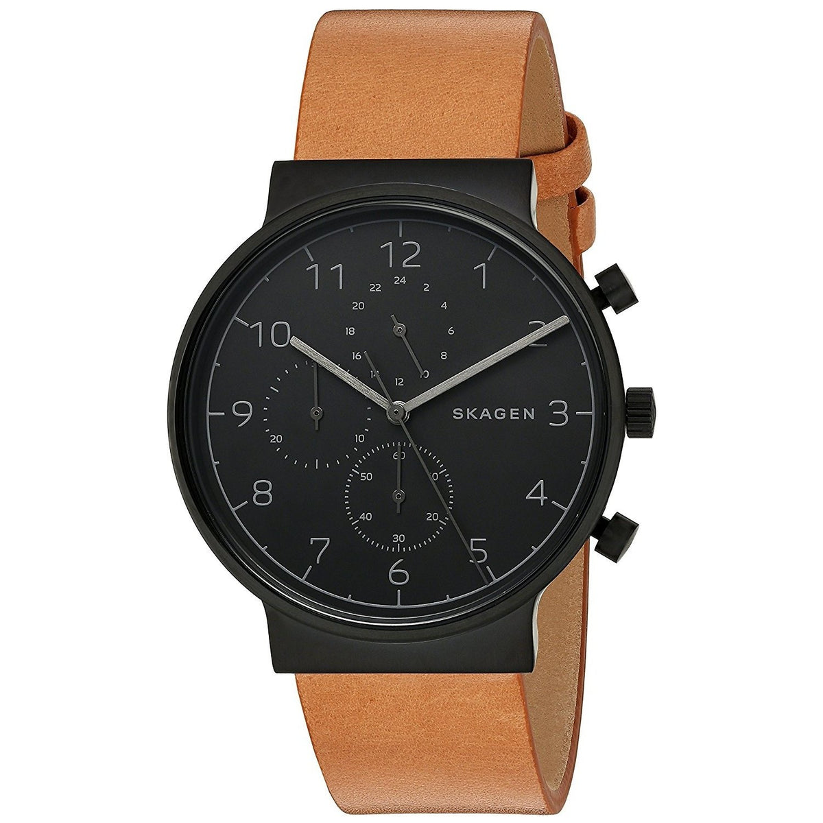 Skagen Men's SKW6359 Ancher Chronograph Brown Leather Watch