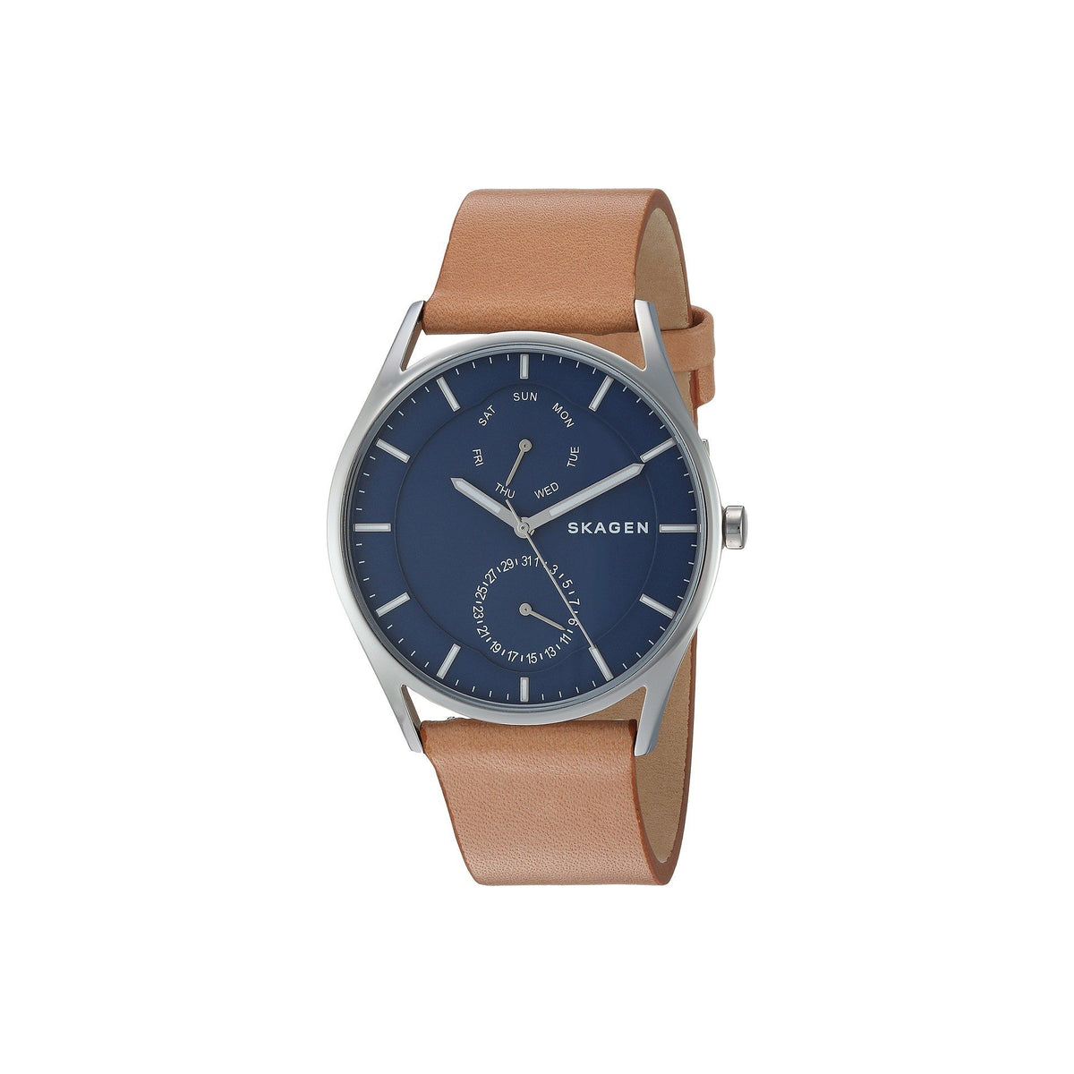 Skagen Men's SKW6369 Holst Multi-Function Brown Leather Watch