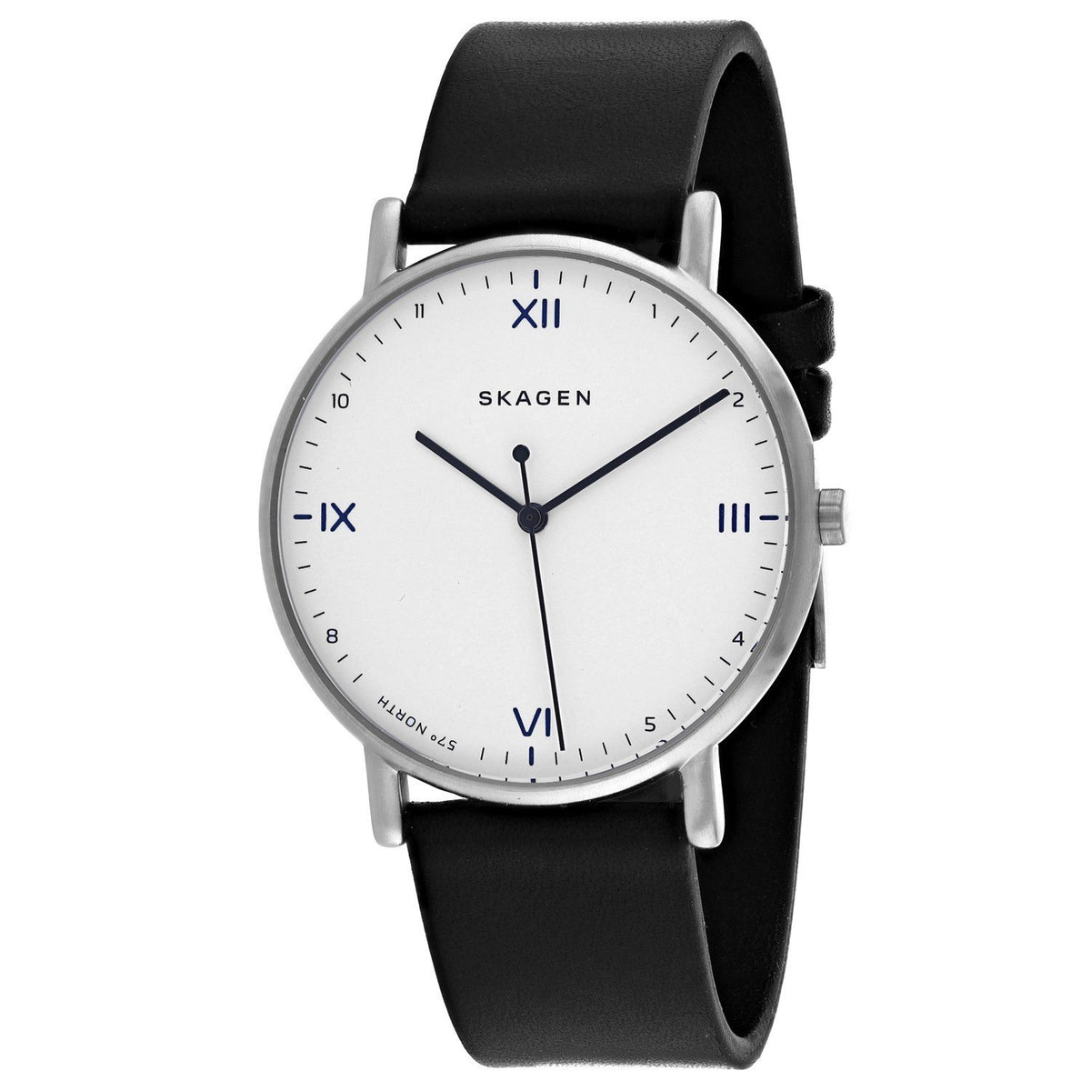 Skagen Men's SKW6412 Signatur Black Leather Watch
