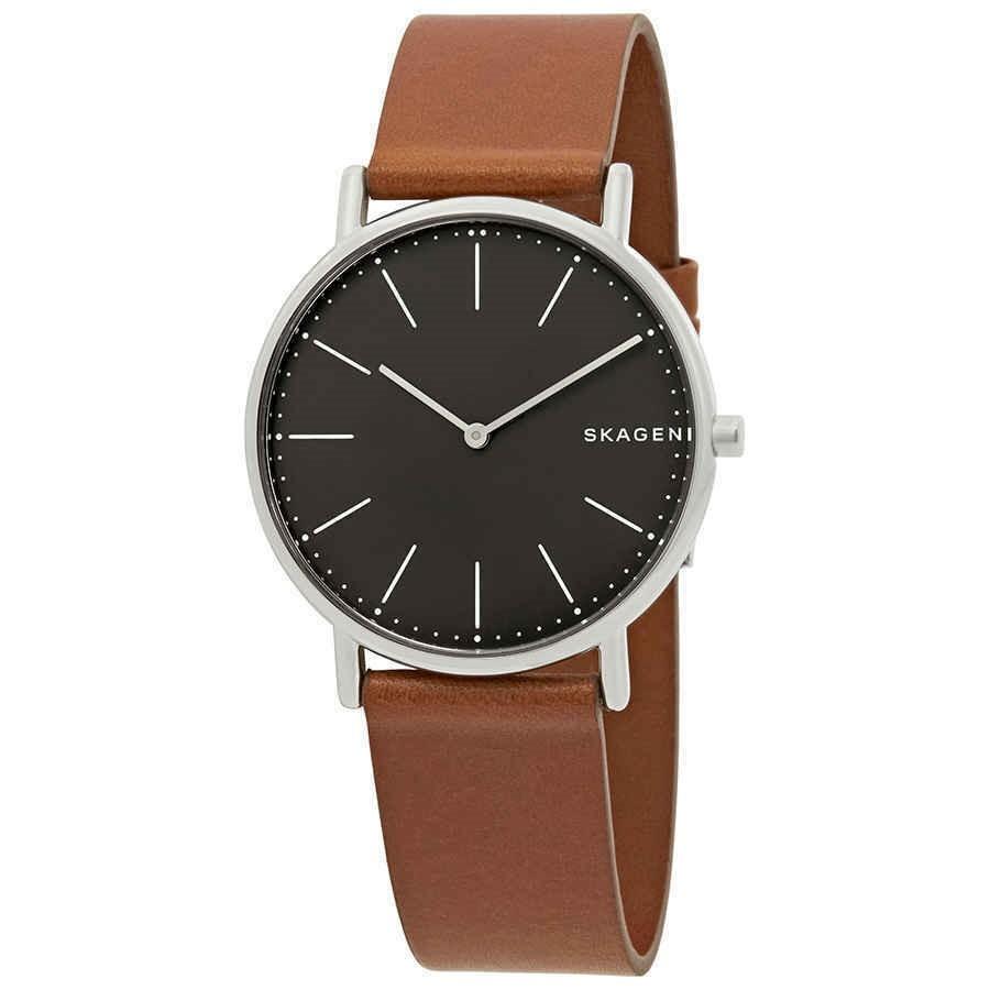 Skagen Men's SKW6429 Signatur Brown Leather Watch