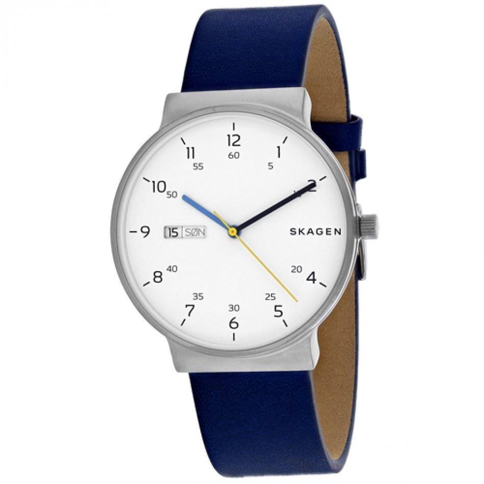 Skagen Women's SKW6455 Ancher Blue Leather Watch