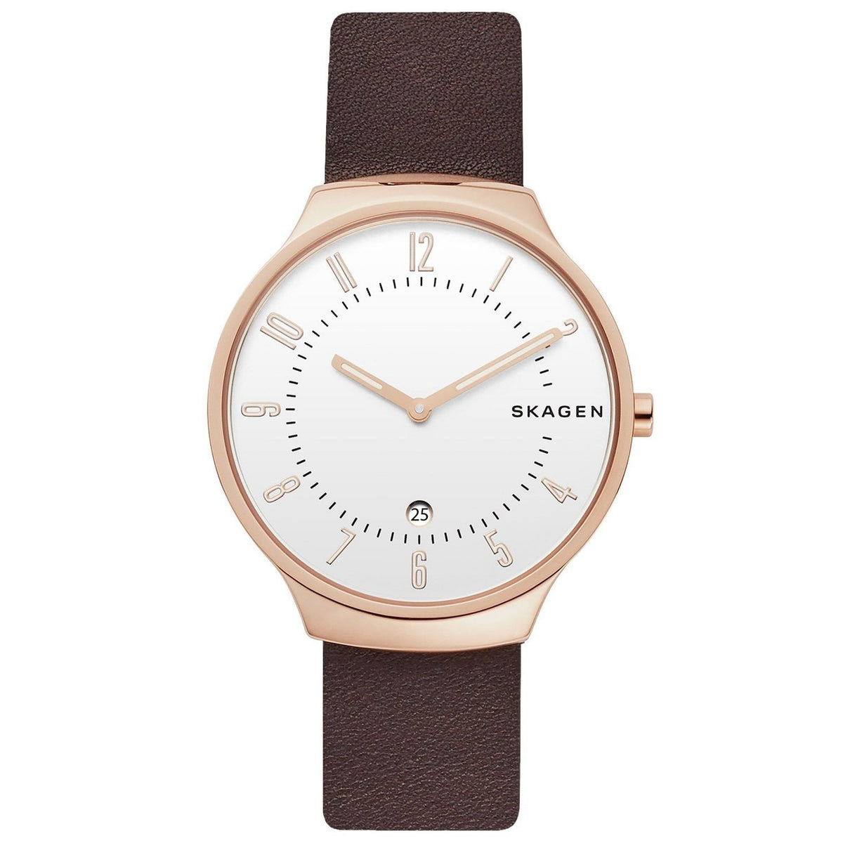 Skagen Men's SKW6458 Grenen Brown Leather Watch