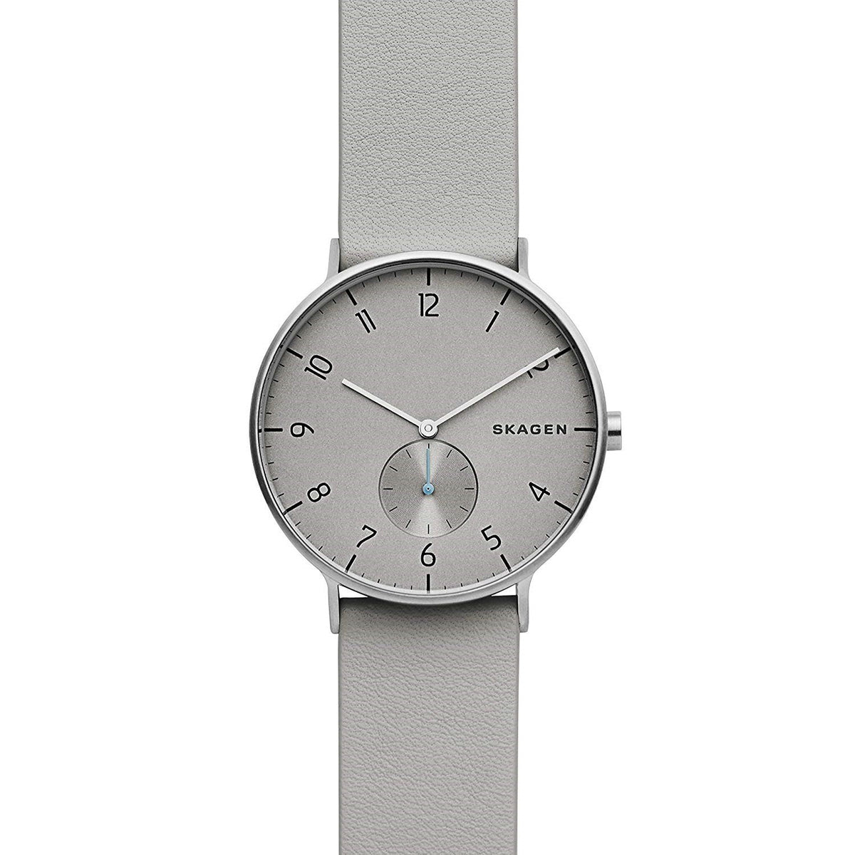 Skagen Men's SKW6467 Aaren Grey Leather Watch