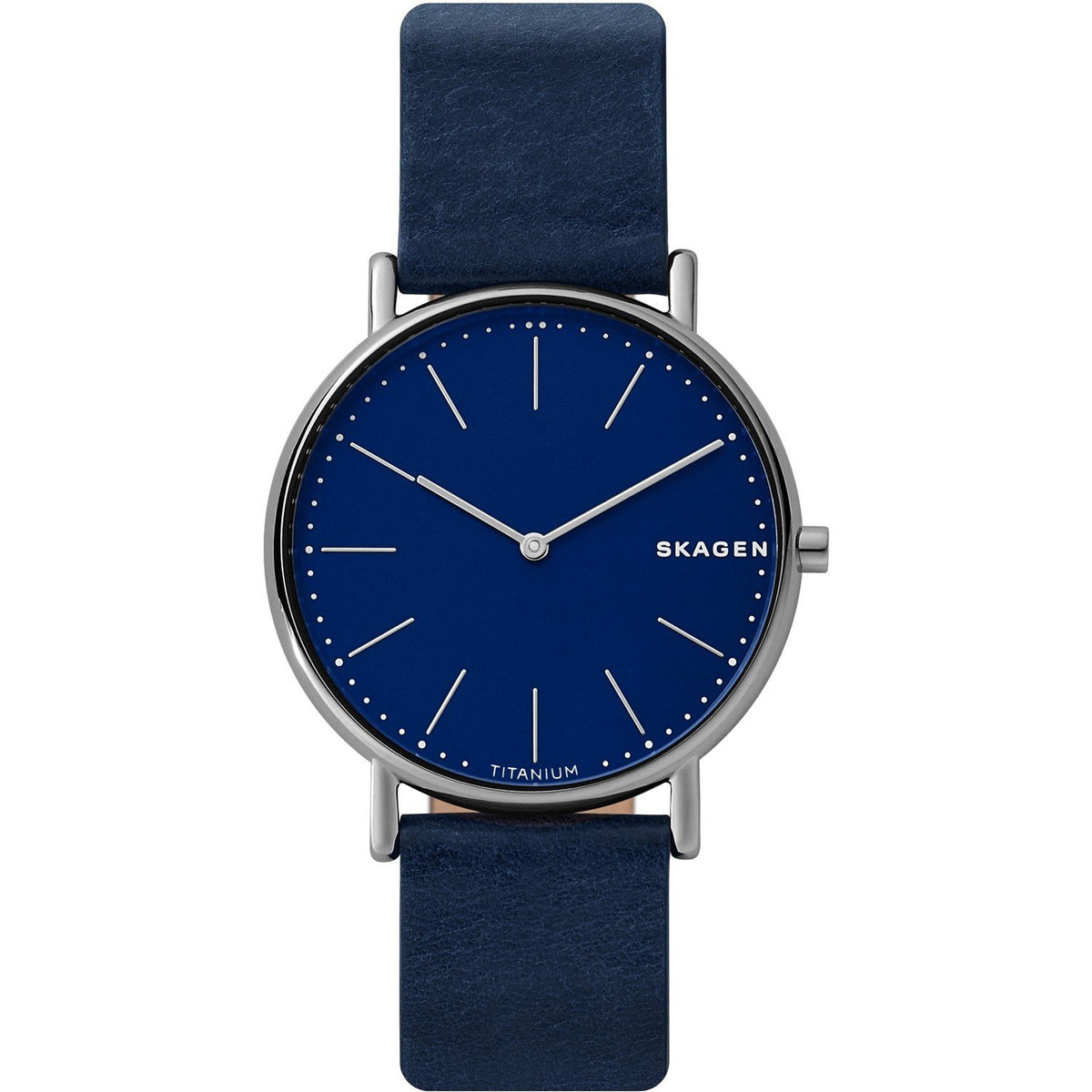 Skagen Men's SKW6481 Signatur Blue Leather Watch