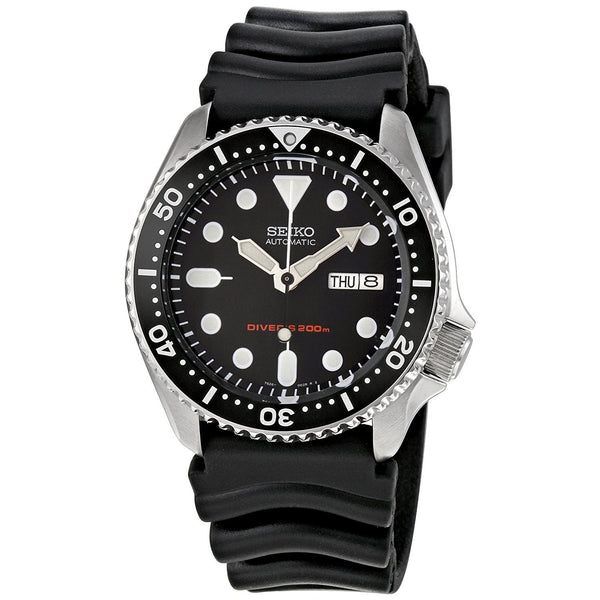 Seiko Men's SKX007K1 Diver Automatic Black Rubber Watch - Bezali