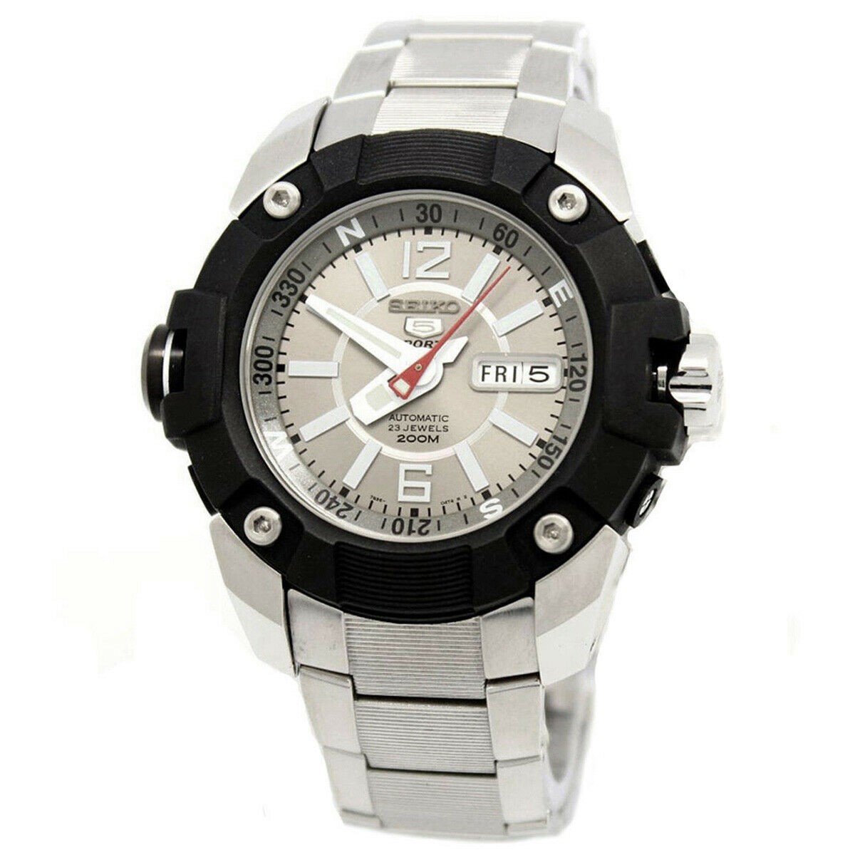 Seiko Men's SKZ259K1 Sports Stainless Steel Watch