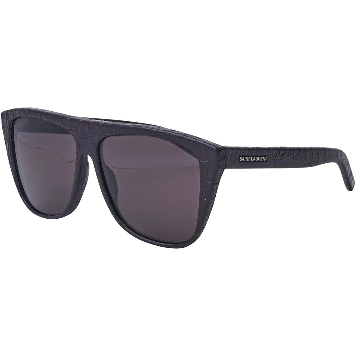 Saint Laurent Unisex Sunglasses Fall Winter 2018 Black Grey Nylon Nylon Black SL 1 012