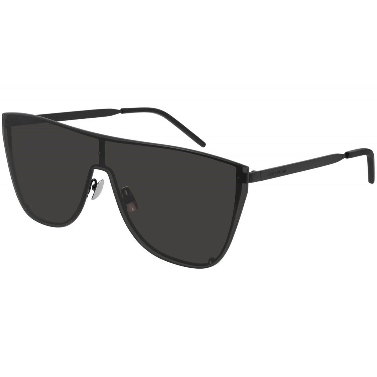 Saint Laurent Unisex Sunglasses Fall Winter 2020 Black Black Nylon Nylon Matte SL 1 B MASK 001